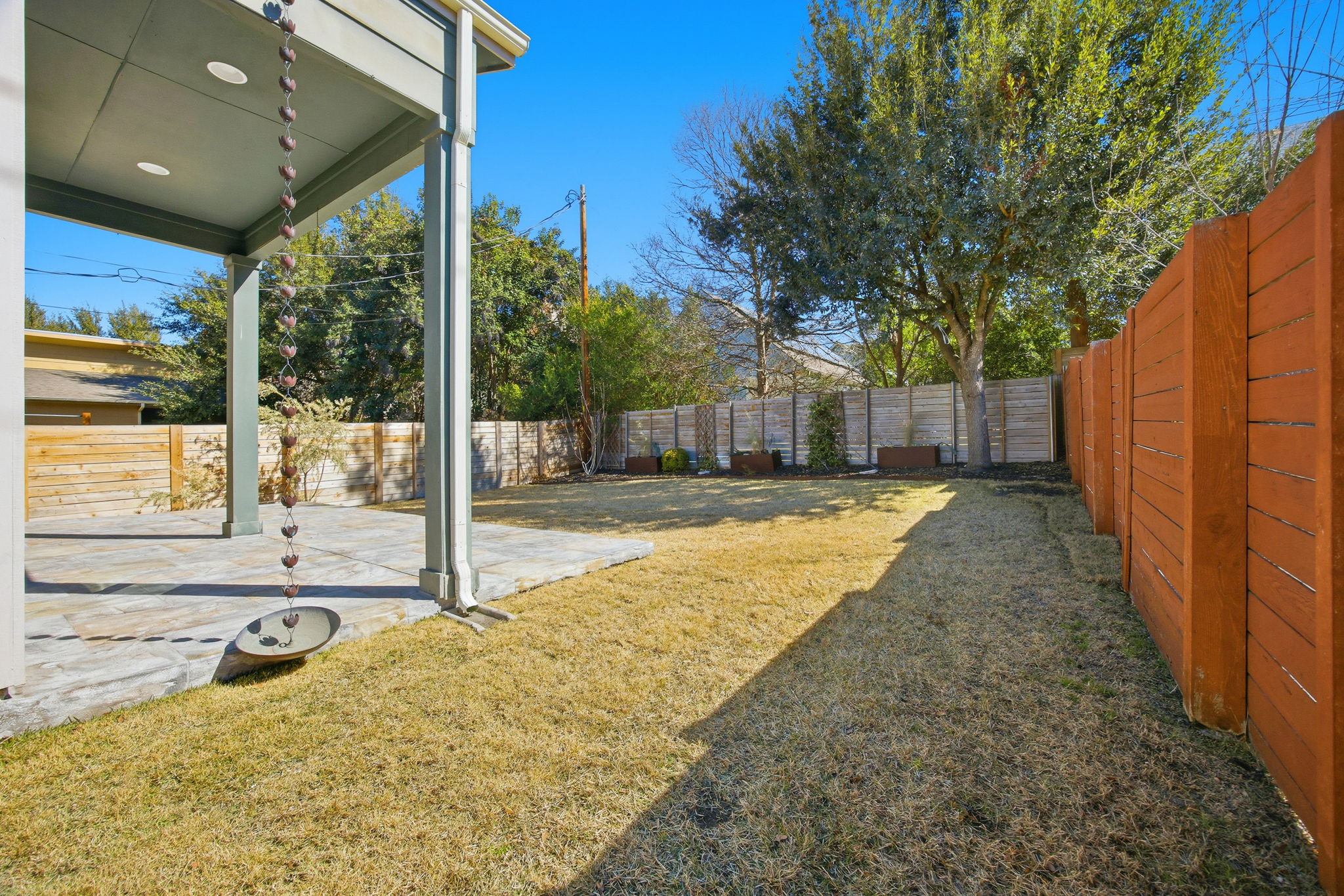 3521 Marcae Court Austin, TX 78704 - Photo 36 of 37 Fenced backyard with a patio area