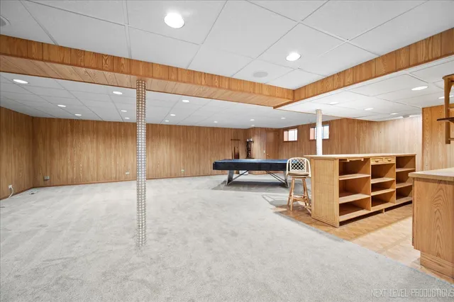 a view of a hall with yard