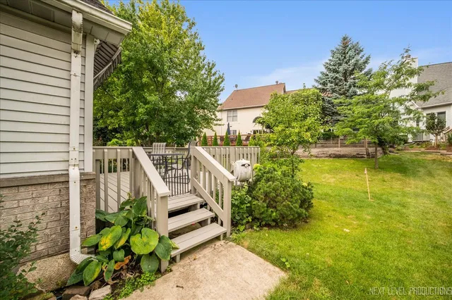 a view of a house with a yard and plants