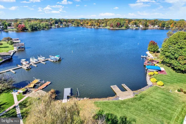 a view of a city and lake view