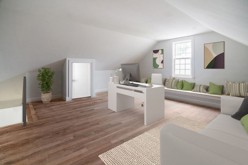 73 North Street, Unit A Hingham, MA 02043 - Photo 10 of 16 a living room with furniture and a wooden floor