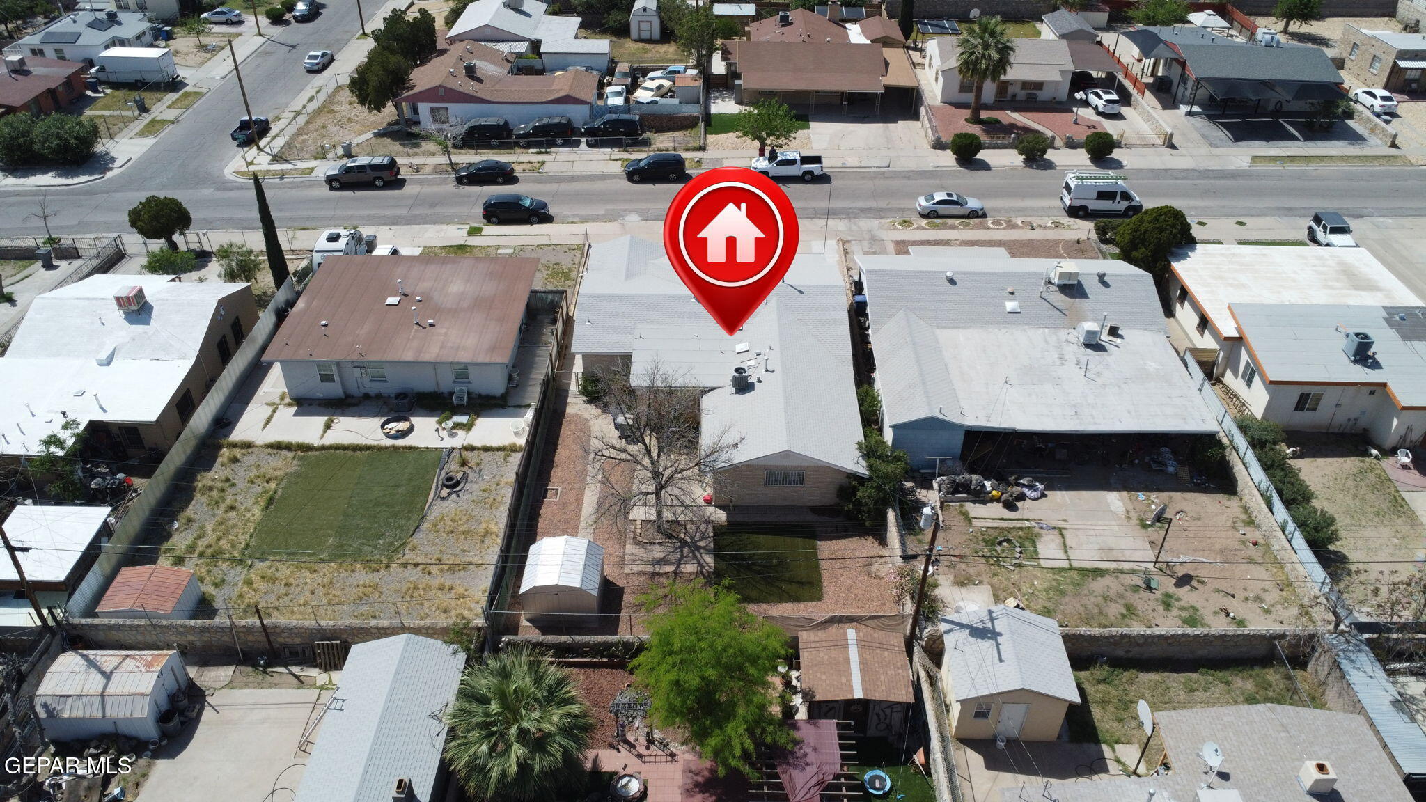 520 Cardon Street El Paso, TX 79903 - Photo 38 of 42 a aerial view of a city with lots of residential buildings