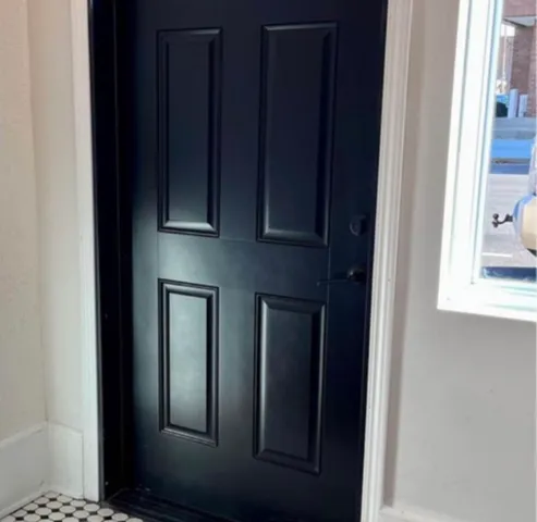 a view of front door