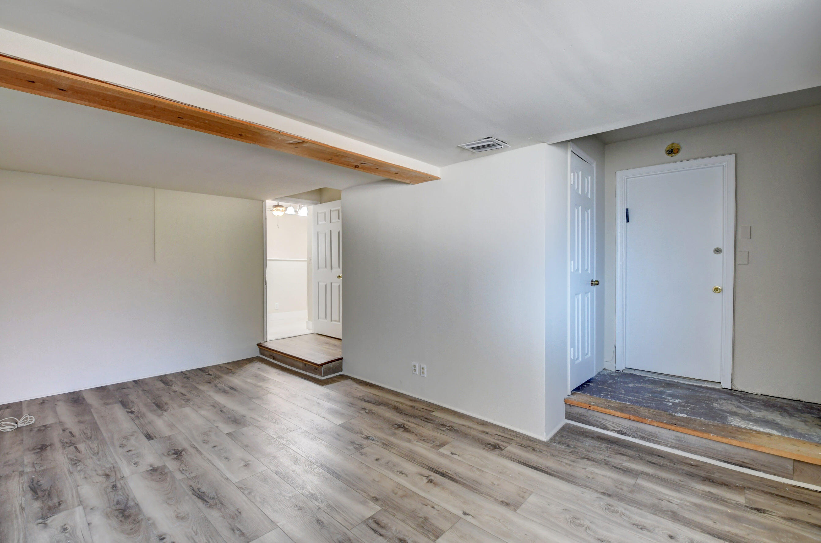 a view of an empty room