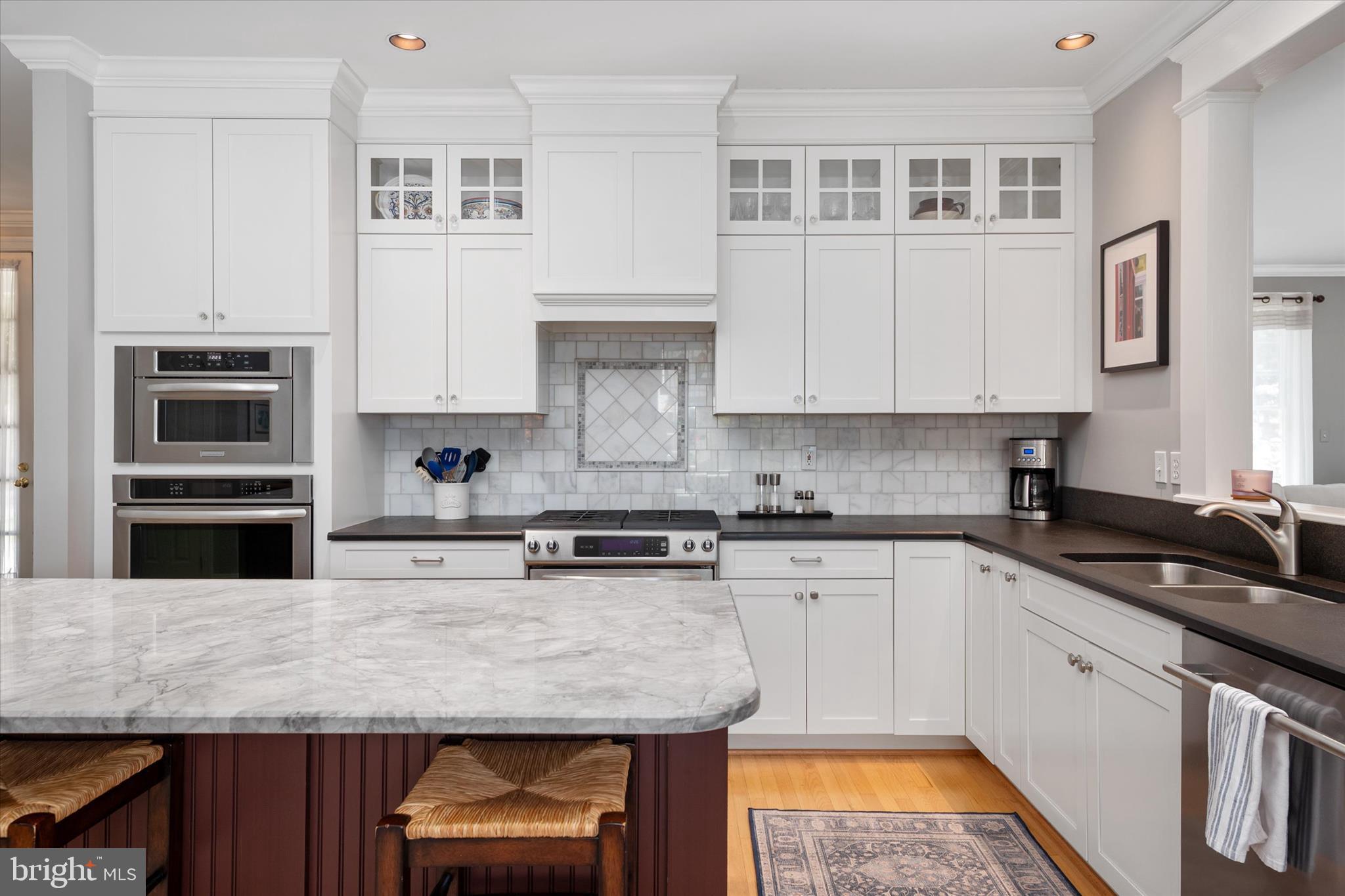 14 Severn River Road Severna Park, MD 21146 - Photo 29 of 73 a kitchen with stainless steel appliances granite countertop wooden cabinets and a counter top space