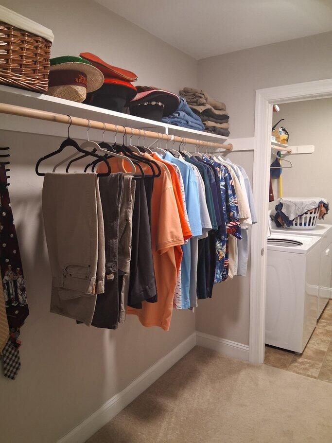 2348 East Ruritan Road Roanoke, VA 24012 - Photo 25 of 31 a view of walk in closet with clothes and shoes