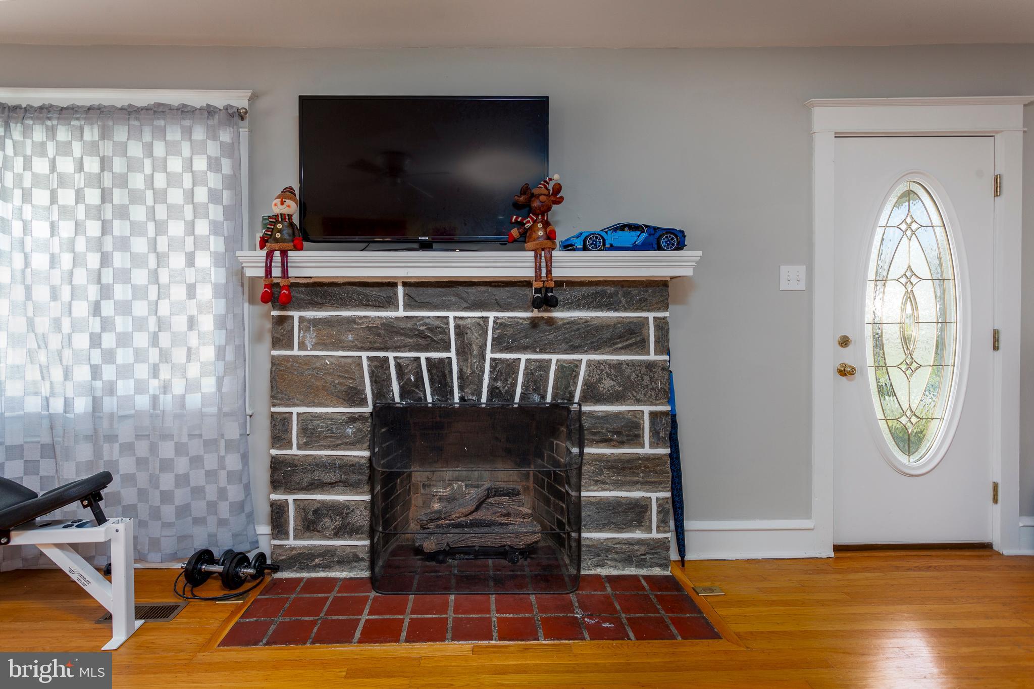 28 Woodbine Road Havertown, PA 19083 - Photo 5 of 21 Beautiful Stone Fireplace