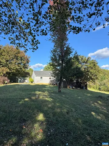 a big yard with lots of green space