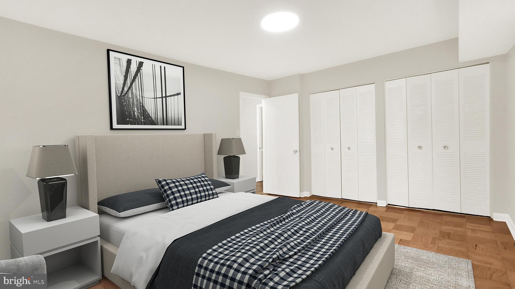 10655 Montrose Avenue, Unit 103 Bethesda, MD 20814 - Photo 9 of 26 a bedroom with a bed and a window