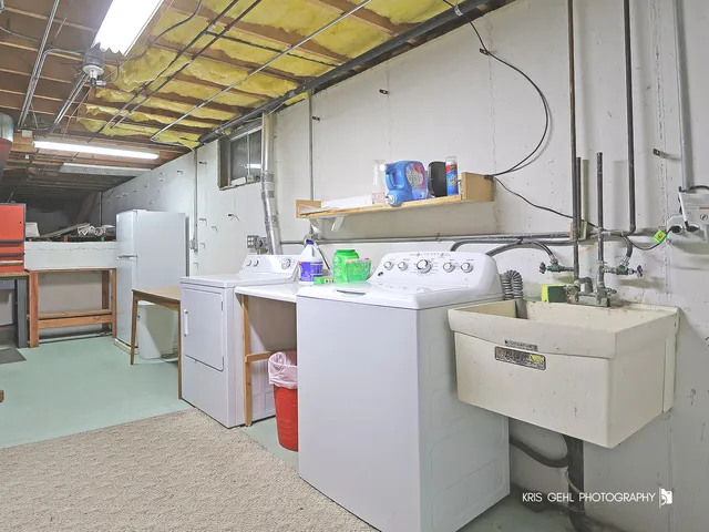 a view of storage and utility room