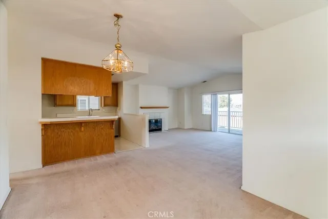 a view of a kitchen and a sink