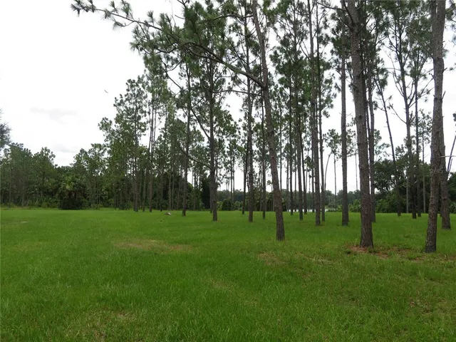 a view of a lake with houses in the back