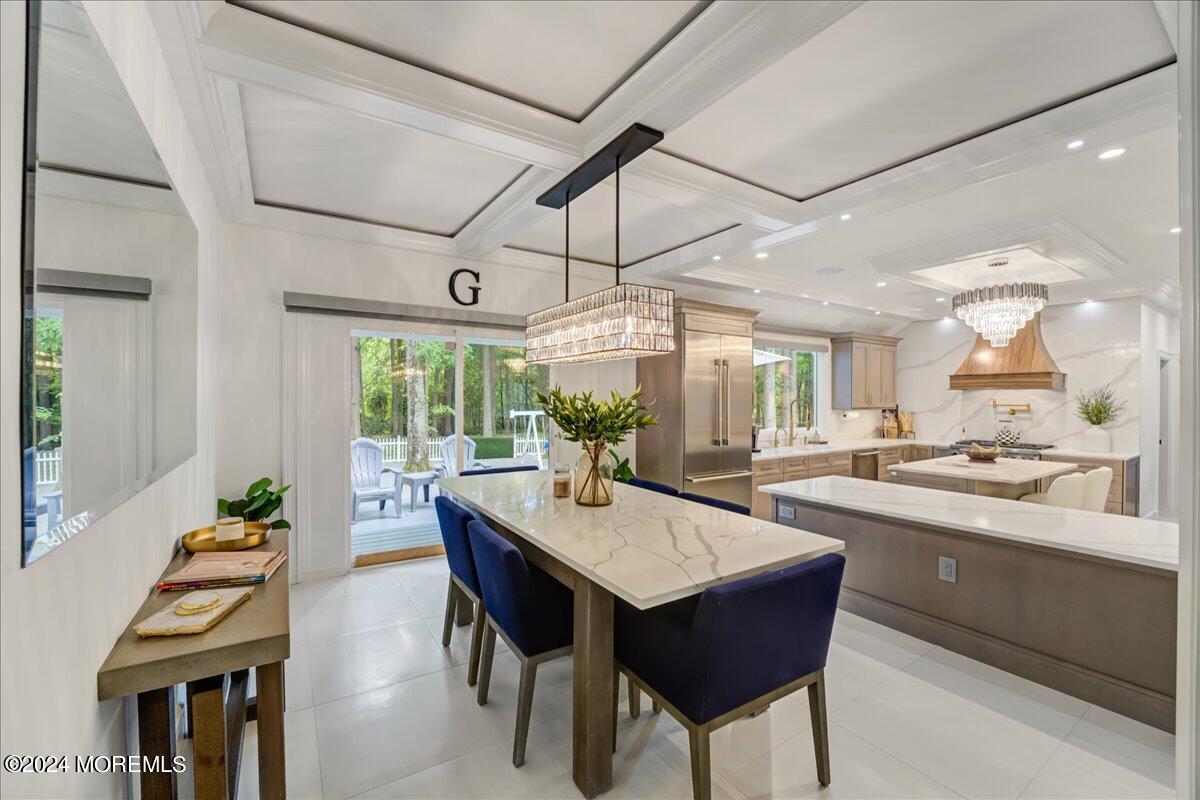 32 Devonshire Drive Morganville, NJ 07751 - Photo 12 of 53 a view of a dining room with furniture window and outside view
