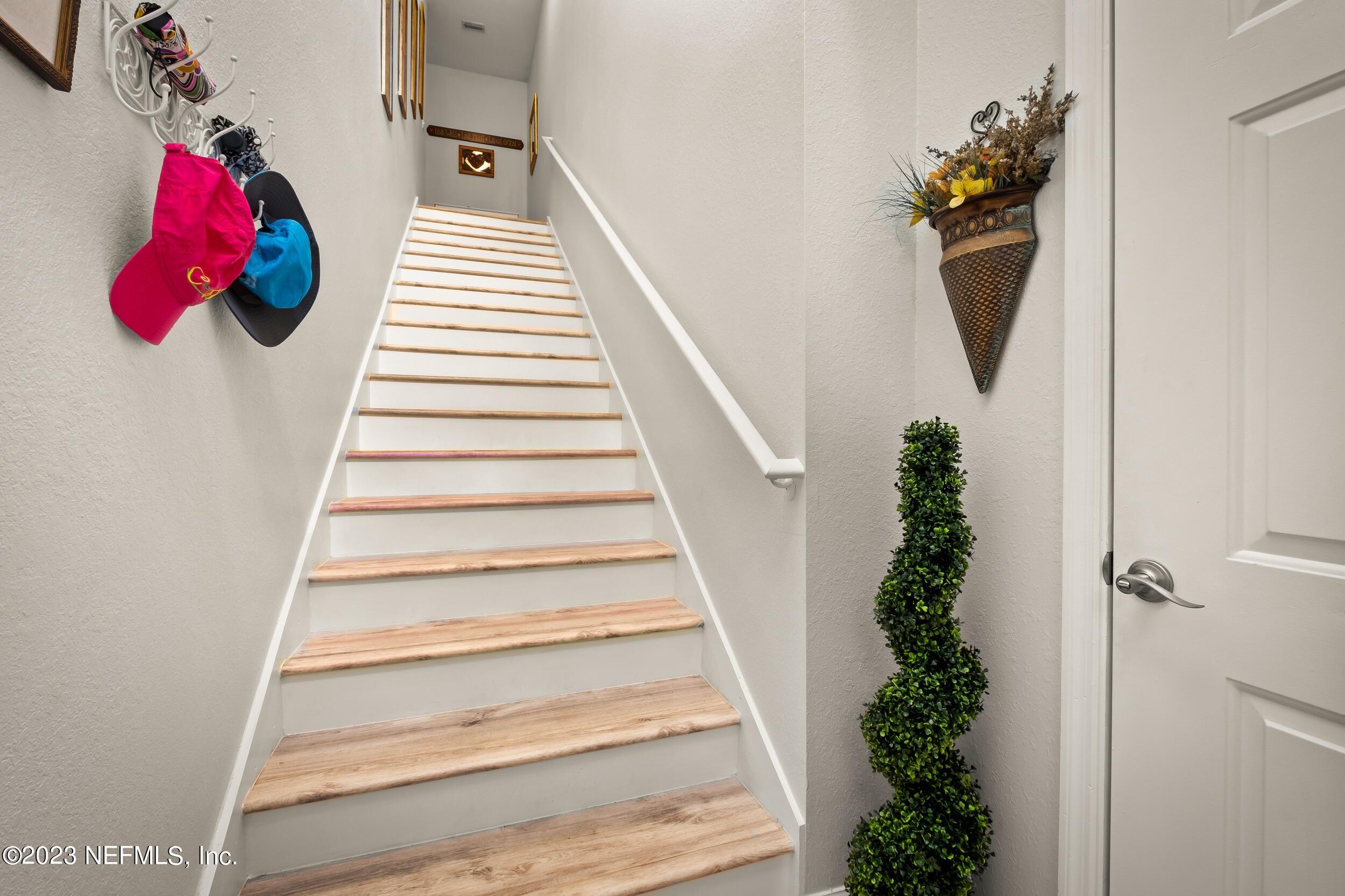 10901 Burnt Mill Road, Unit 607 Jacksonville, FL 32256 - Photo 4 of 38 Stairs from Garage to Upstairs