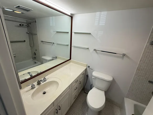 a bathroom with a sink and toilet