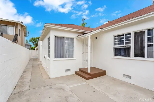 a house with a outdoor space