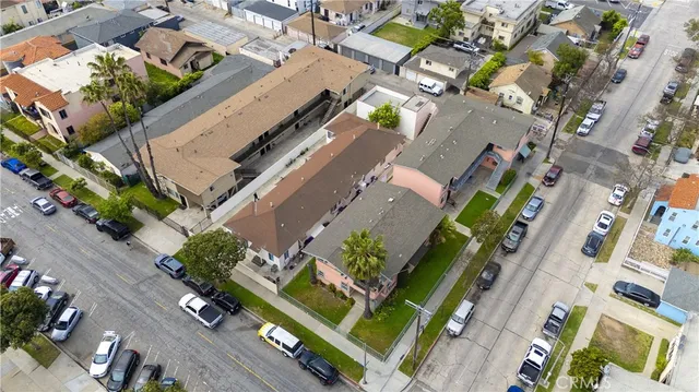 an aerial view of a city