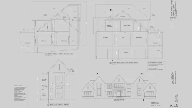 front view of house with hallway