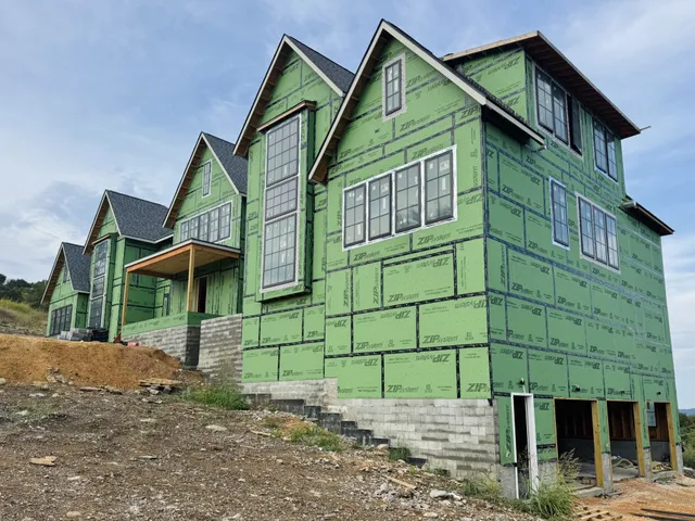 a front view of a house