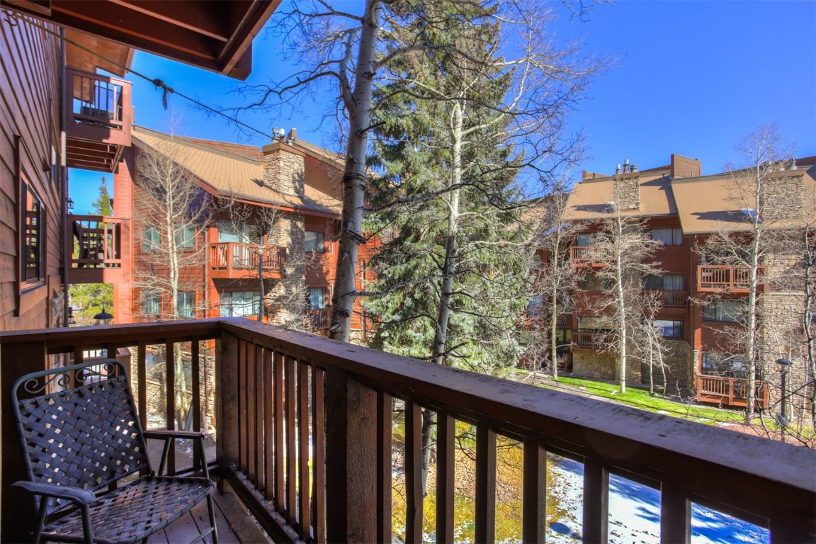 350 4 O Clock Road, Unit C Breckenridge, CO 80424 - Photo 20 of 29 a view of a building from a balcony