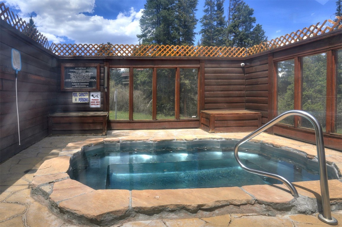 350 4 O Clock Road, Unit C Breckenridge, CO 80424 - Photo 23 of 29 a view of backyard with tub