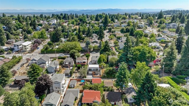 an aerial view of a city