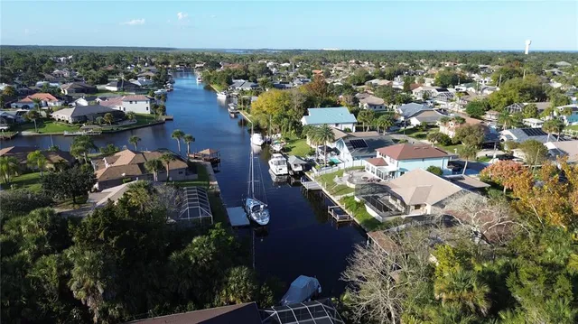 an aerial view of a city with lots of residential buildings