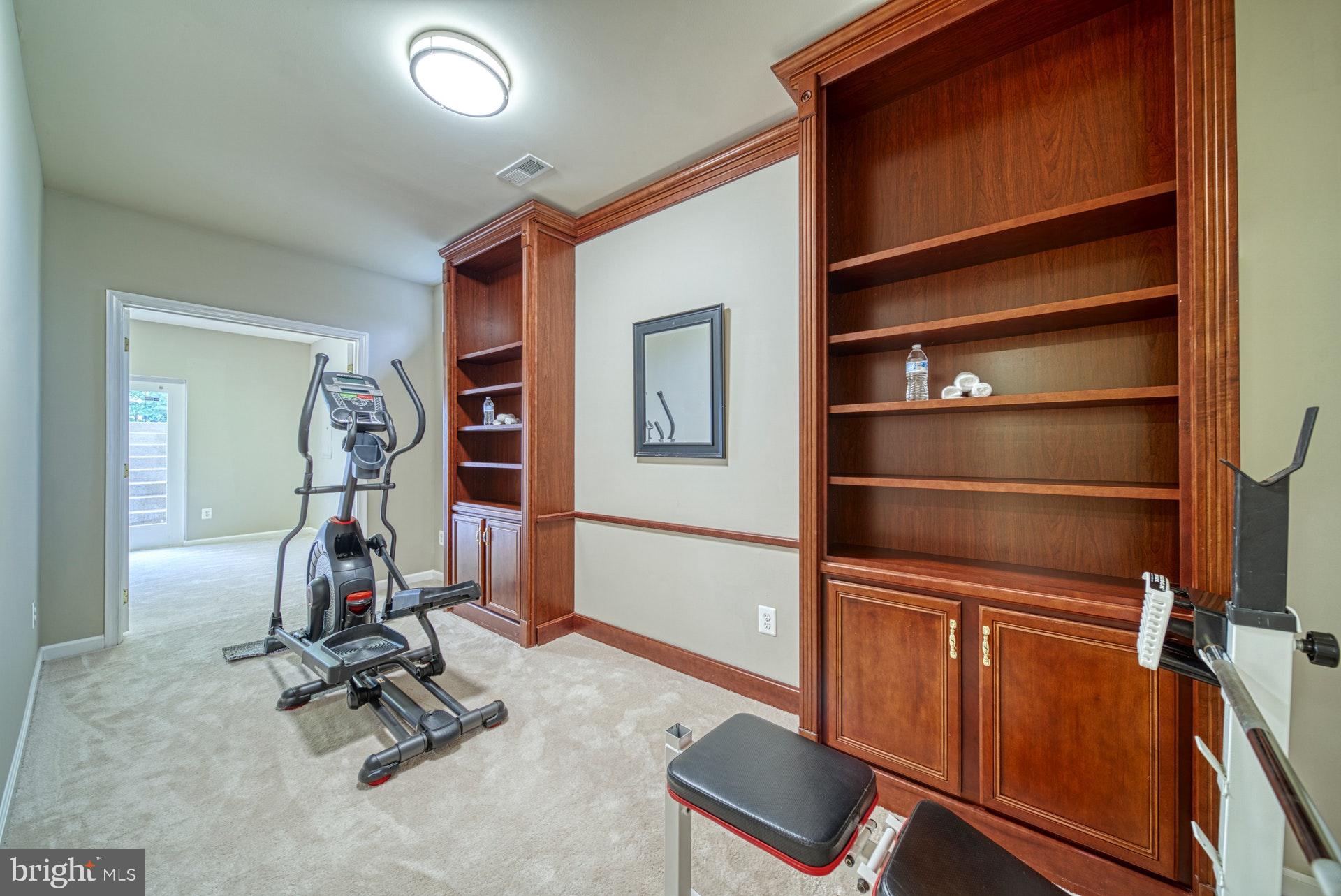 1321 Gatesmeadow Way Reston, VA 20194 - Photo 37 of 62 Separate Exercise Room with Built In Shelving