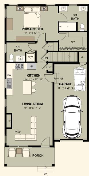 6 Daybreak Lane, Unit 18 Windham, ME 04062 - Photo 17 of 17 Portland Left Floorplan