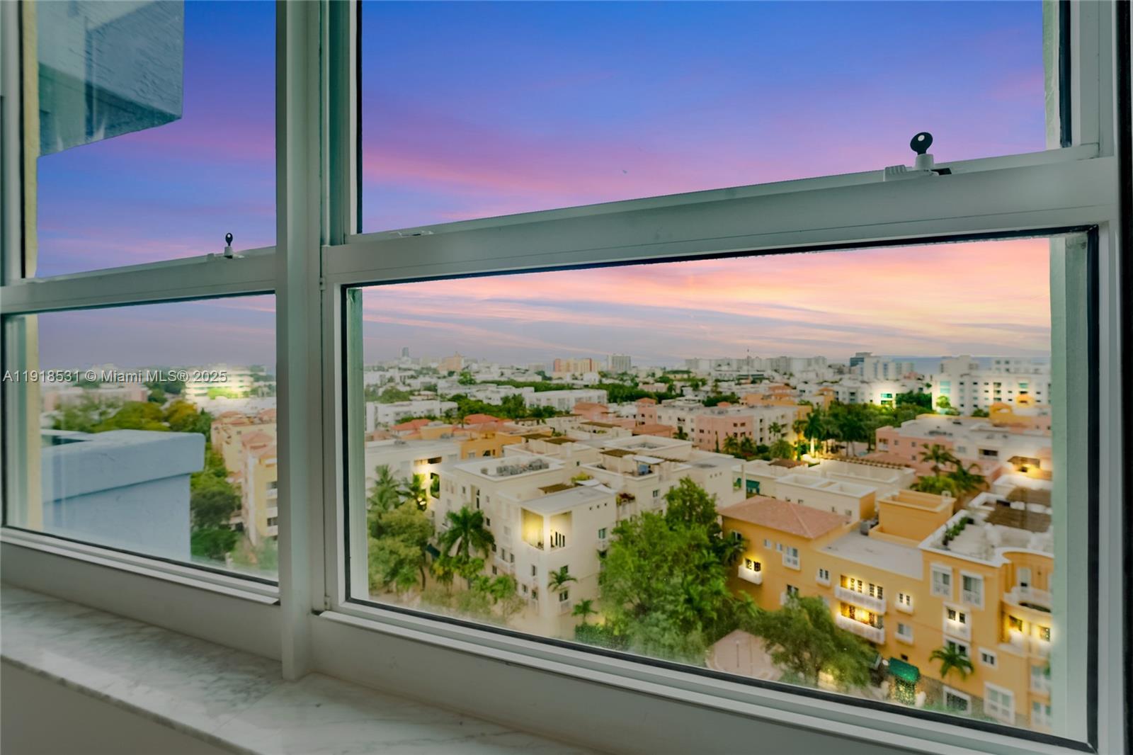 90 Alton Road, Unit 1209 Miami Beach, FL 33139 - Photo 34 of 44 a view of a city from a window