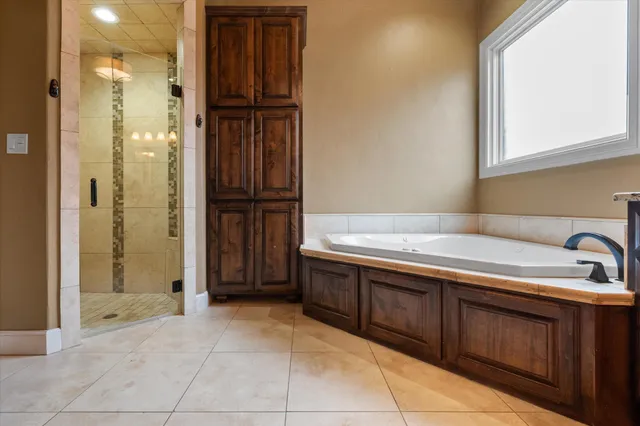 a view of a bathroom from a hallway
