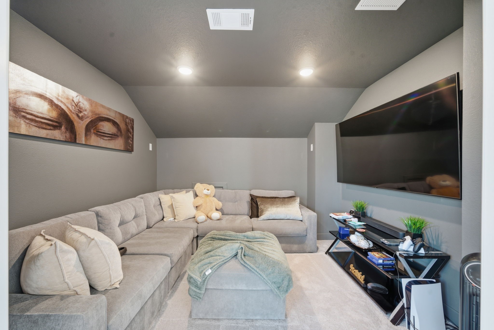 10438 Rigel Rdg Way Richmond, TX 77406 - Photo 17 of 34 a living room with furniture and a flat screen tv
