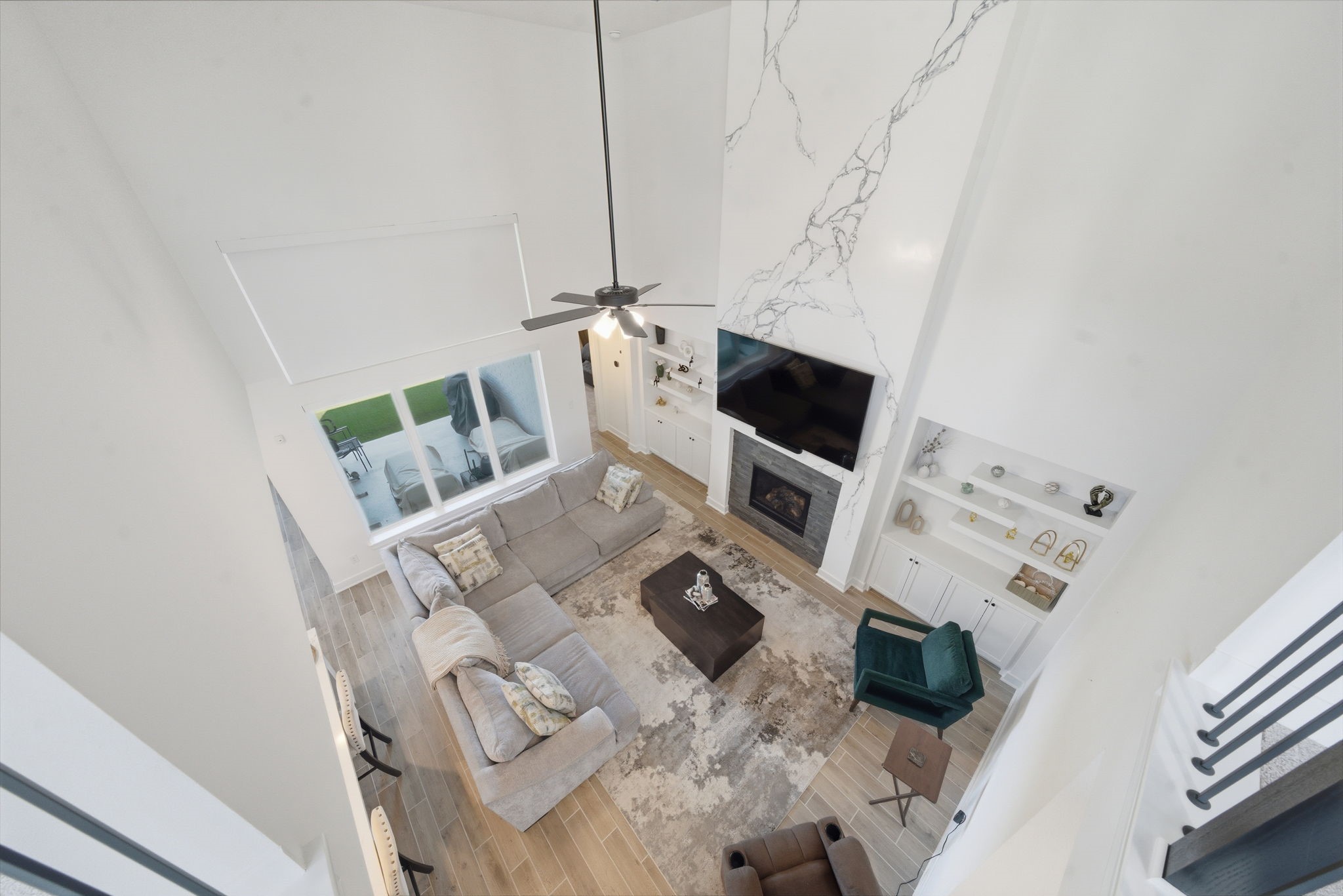 10438 Rigel Rdg Way Richmond, TX 77406 - Photo 10 of 34 a view of living room with furniture and a fireplace