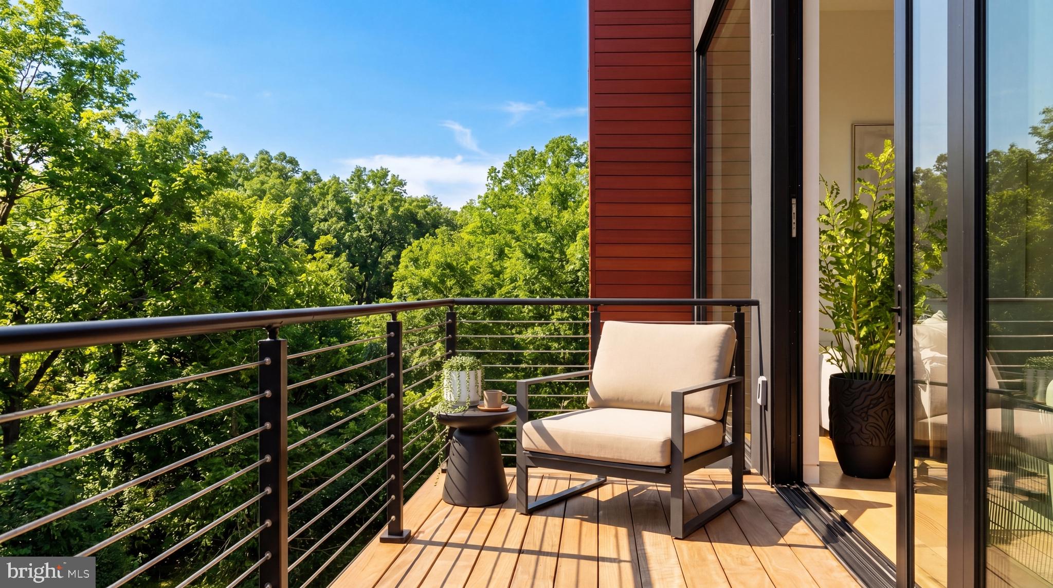 2676 Chain Bridge Road Northwest Washington, DC 20016 - Photo 24 of 50 Private Balcony Extends the Primary Suite