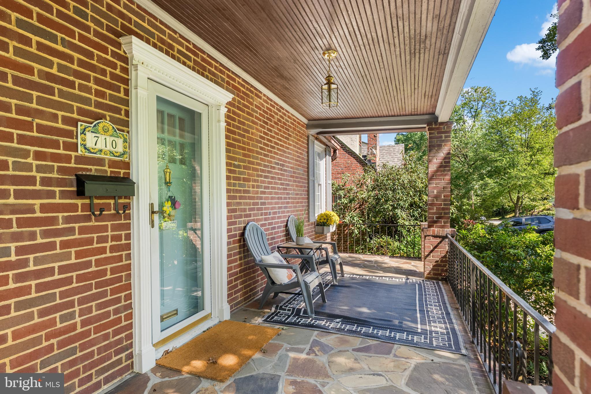 710 Anneslie Road Baltimore, MD 21212 - Photo 5 of 56 Charming porch with inviting brick details.