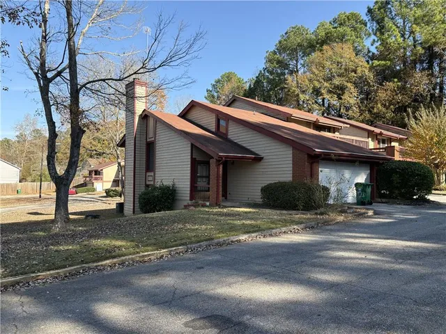 a view of a house with a patio
