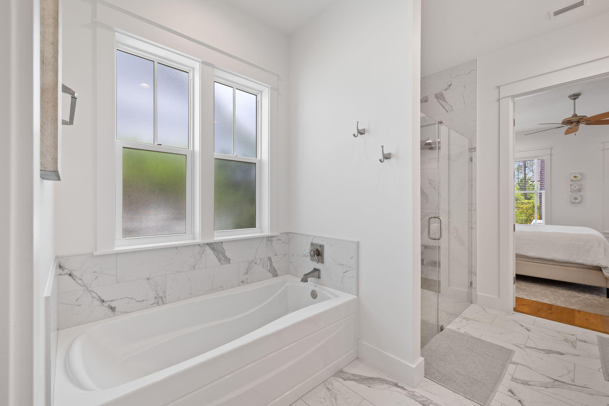 158 Trailhead Drive Inlet Beach, FL 32461 - Photo 21 of 35 a bathroom with a bathtub and a shower