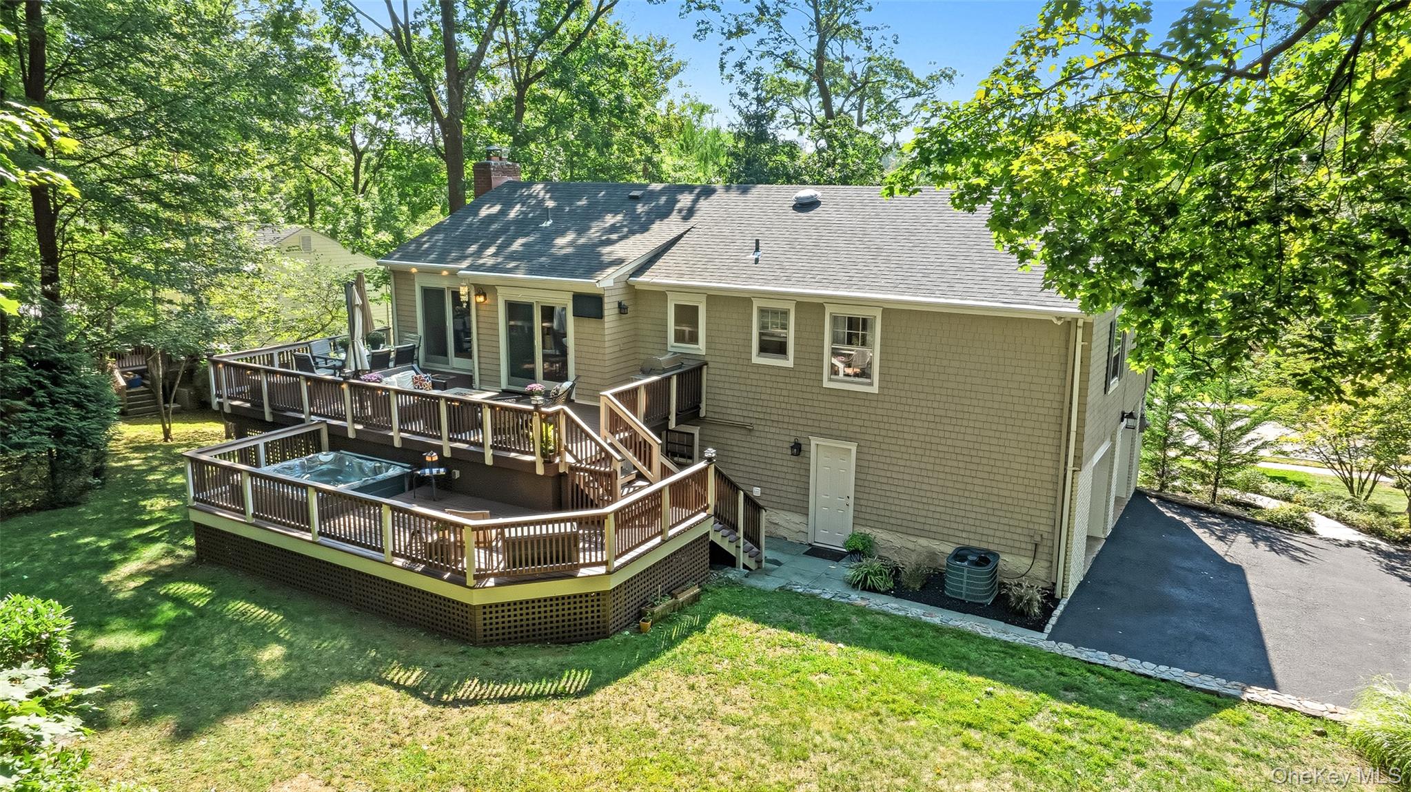 80 North Street Rye, NY 10580 - Photo 30 of 37 an aerial view of a house with a white bed and a small yard