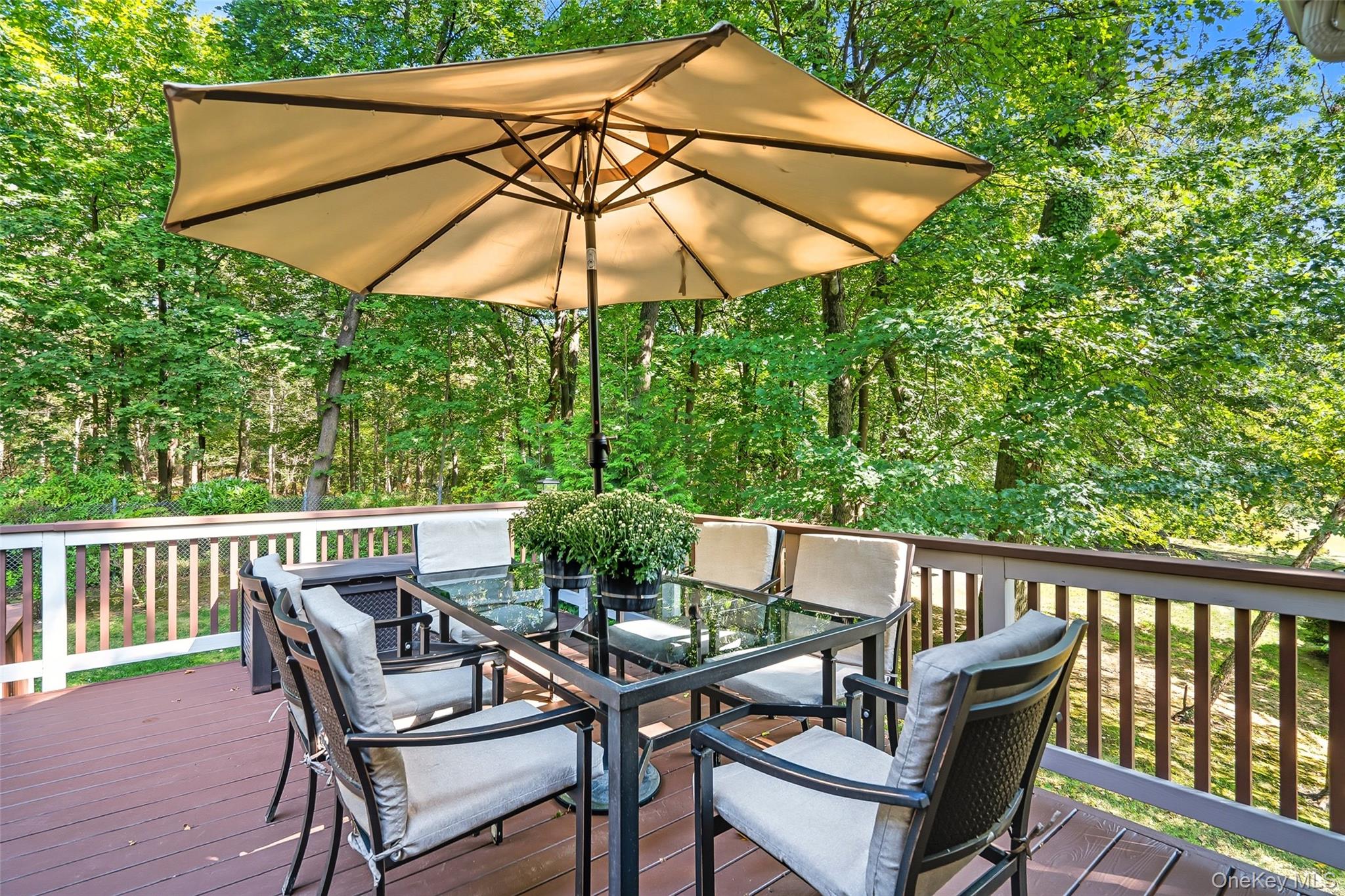 80 North Street Rye, NY 10580 - Photo 9 of 37 a view of an outdoor sitting area with furniture and umbrella