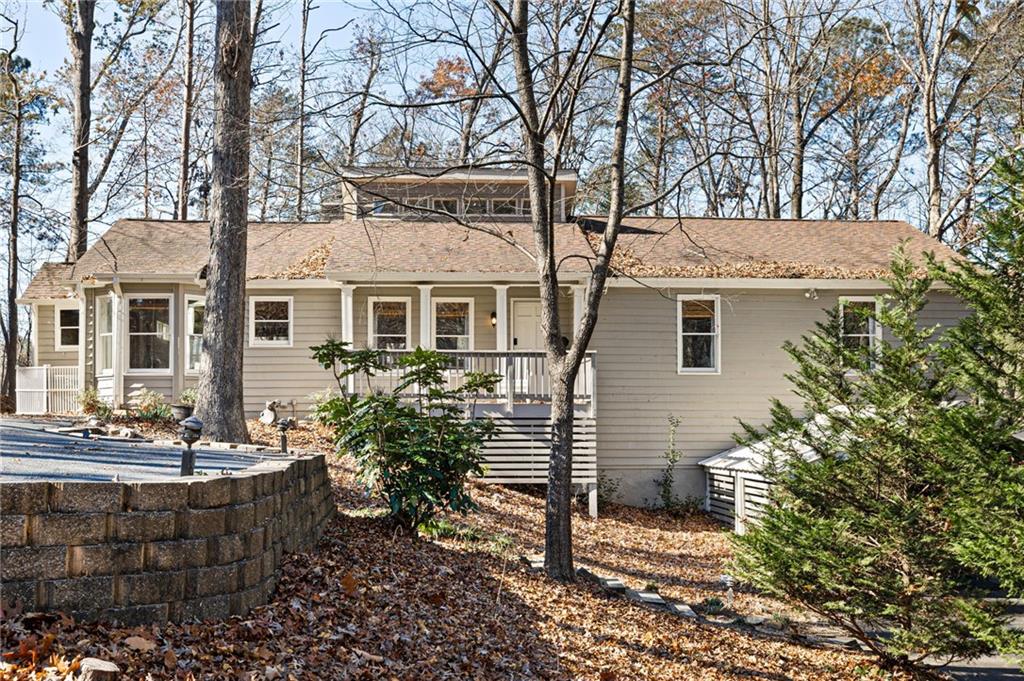 a view of house with a patio