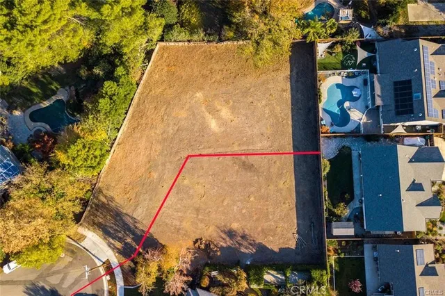 a bird view of a house