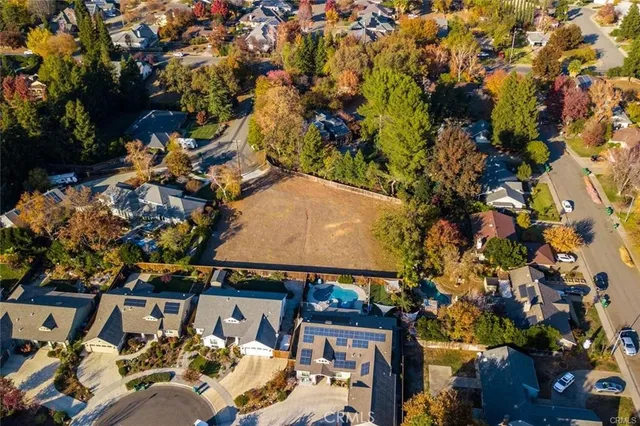 an outdoor space with seating area