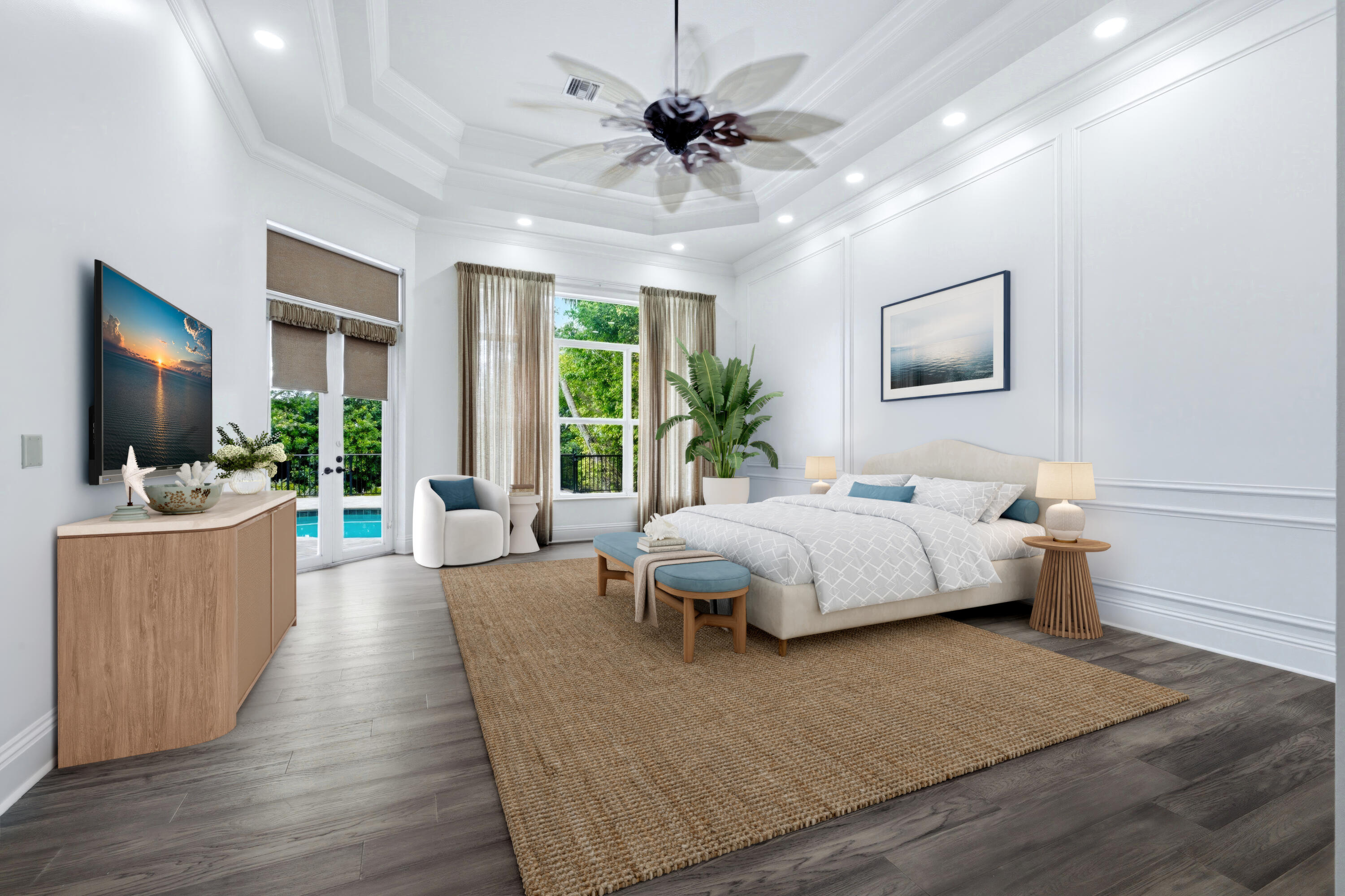 608 Inlet Road North Palm Beach, FL 33408 - Photo 7 of 62 VIRTUAL STAGED PRIMARY BEDROOM