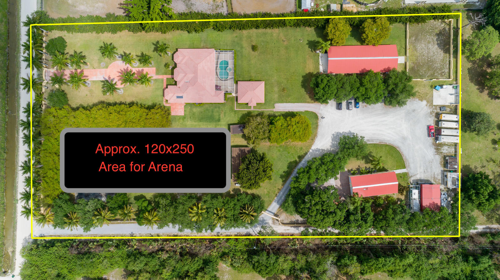 2880 B Road Loxahatchee, FL 33470 - Photo 52 of 52 45_2880_B_Road_Aerial_with_Property_Bord