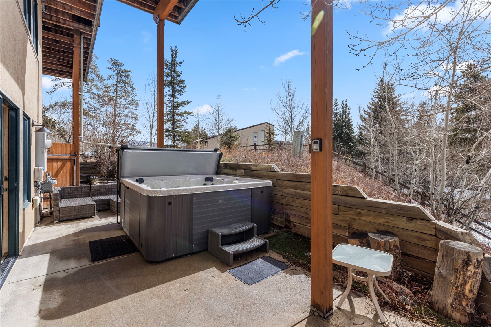 14 Larson Lane, Unit B Frisco, CO 80443 - Photo 36 of 40 a view of a patio on the roadside