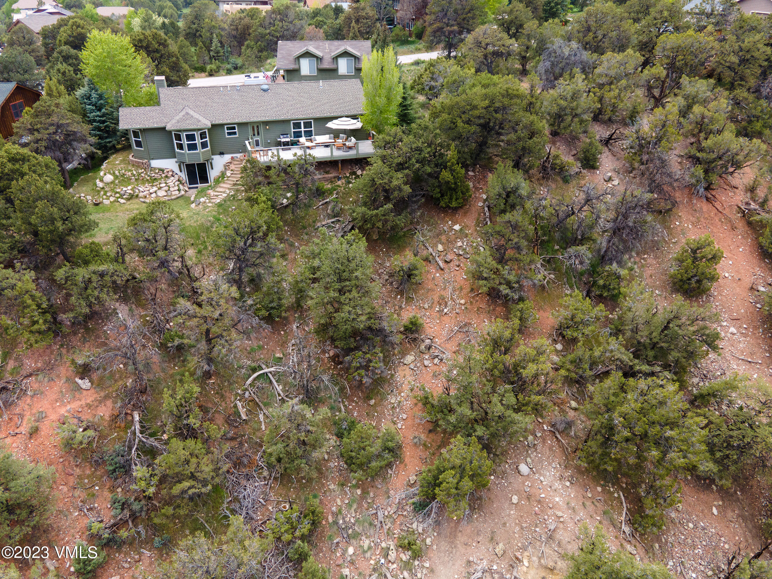 686 Mesa Drive Eagle, CO 81631 - Photo 72 of 73 an aerial view of a house with yard and outdoor space