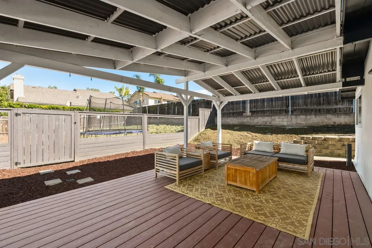 8605 Ellsworth Lane Santee, CA 92071 - Photo 18 of 26 a view of a patio with wooden floor