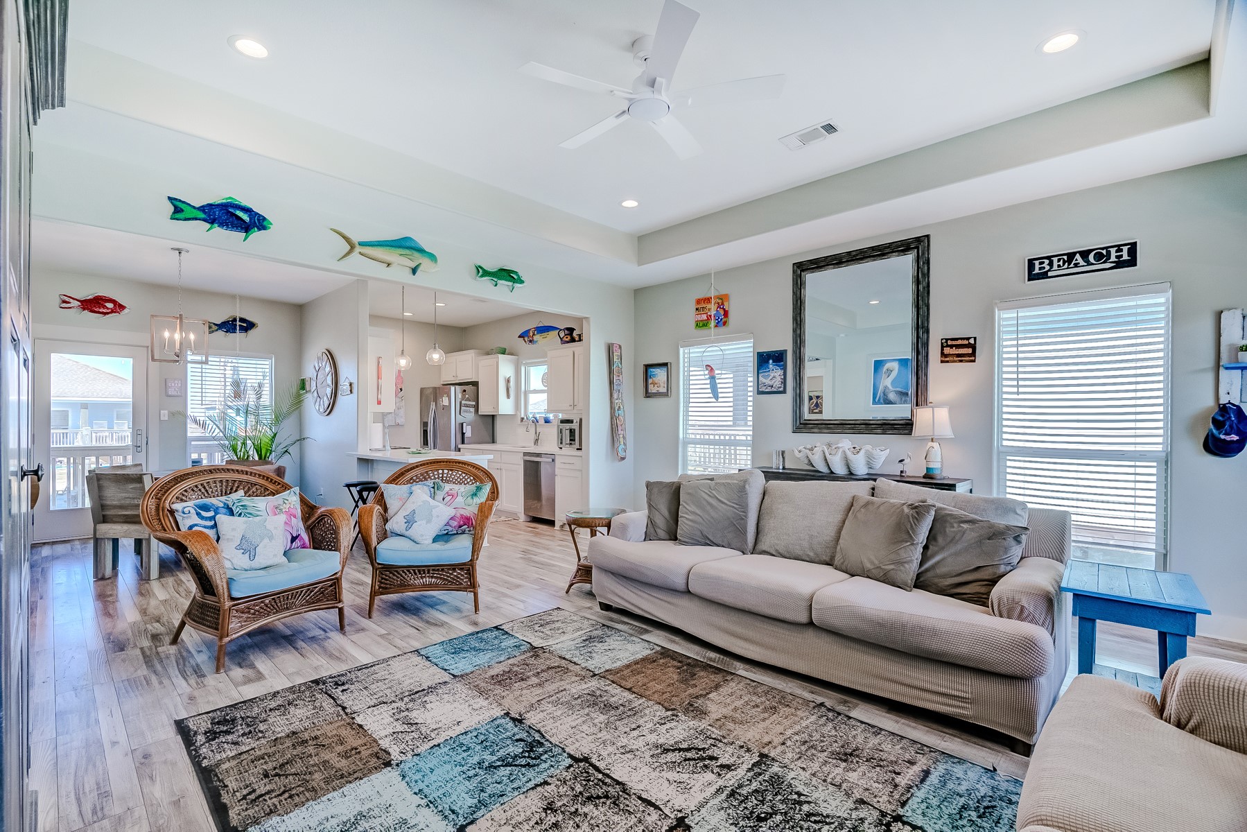 3292 Hidden Gold Crystal Beach Crystal Beach, TX 77650 - Photo 8 of 28 a living room with furniture a rug and a window