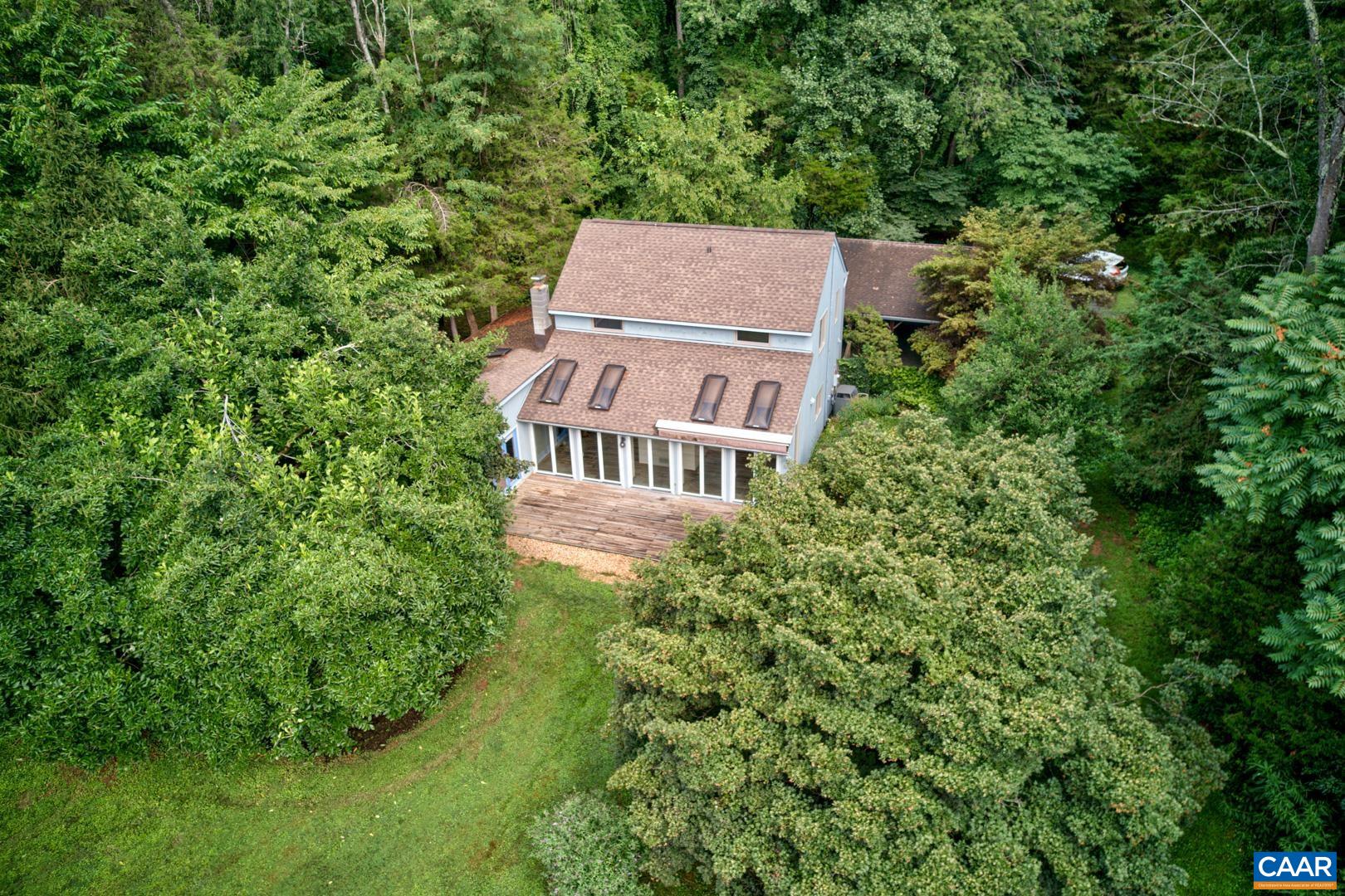 305 Cedar Bluff Road Charlottesville, VA 22901 - Photo 7 of 37 an aerial view of a house with a yard