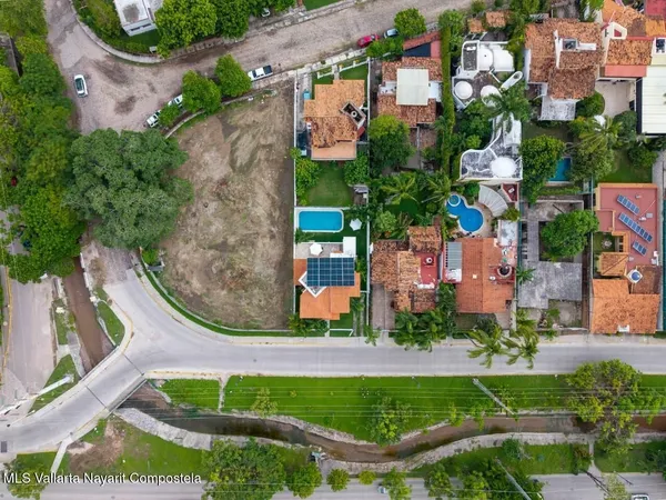 an aerial view of multiple house
